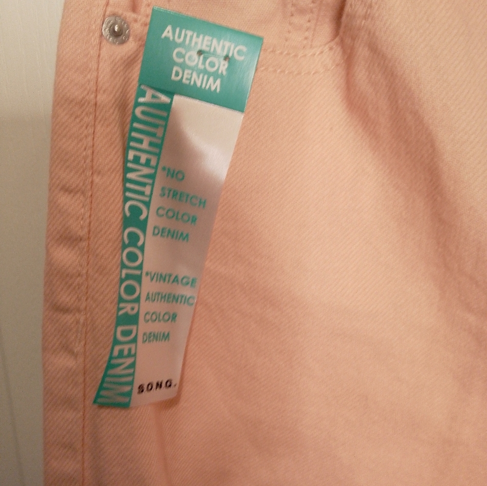 NWT/Juniors light pink juniors distressed jeans size 1/25 90s boyfriend … - Picture 3 of 12